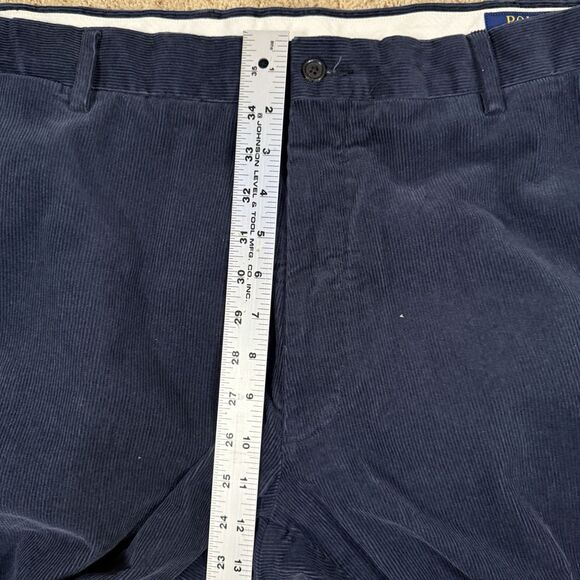 Polo Ralph Lauren Corduroy Pants Men 44x30 Navy Stretch Classic Fit Straight Leg - Picture 8 of 9